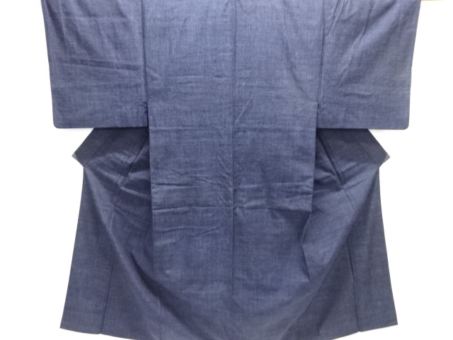 JAPANESE KIMONO / ANTIQUE HONJO YUKIMONGE MENS KIMONO (WOODEN)